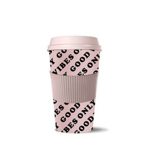 "Good Vibes Only" Reusable Travel Mug
